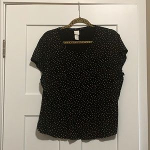 Black Polka Dot Shirt